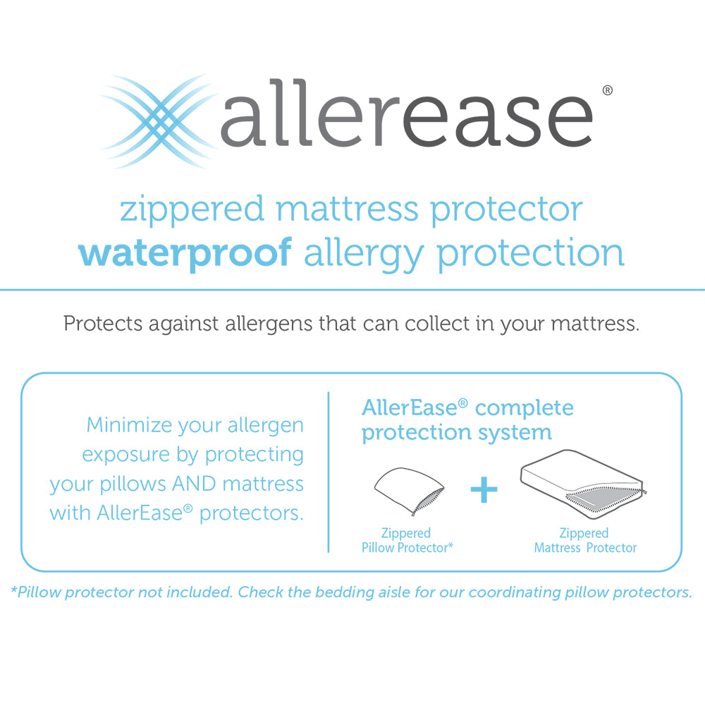 AllerEase  Waterproof Allergy Protection Mattress Protector